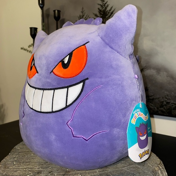 Peluche Squishmallow Pokémon Gengar Originale 10 Pollici – Morbido E Collezionabile